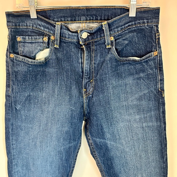 Levi’s Men’s 502 Dark Wash Jeans — W31 L32 - Picture 2 of 5